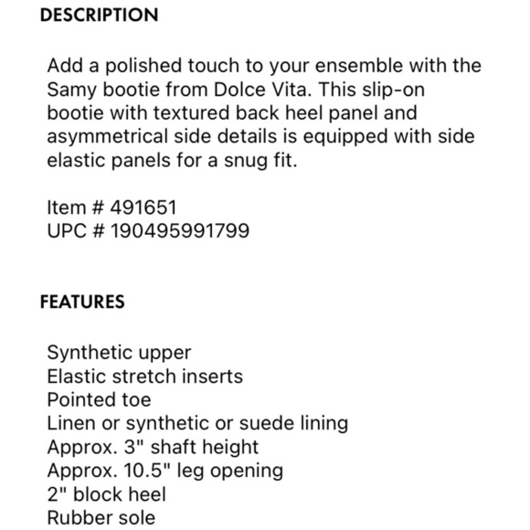 New Dolce Vita Samy booties size 6.5. Snake skin printed leather. - Picture 6 of 7